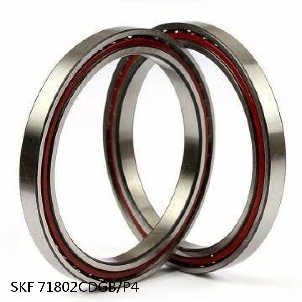 71802CDGB/P4 SKF Super Precision,Super Precision Bearings,Super Precision Angular Contact,71800 Series,15 Degree Contact Angle